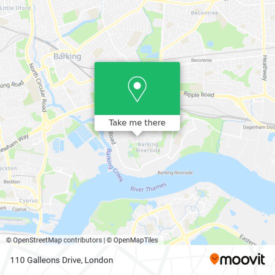 110 Galleons Drive map
