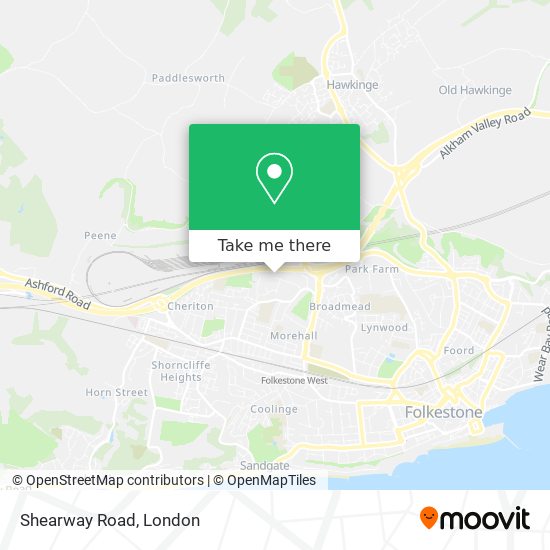 Shearway Road map