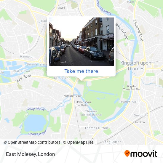 East Molesey map