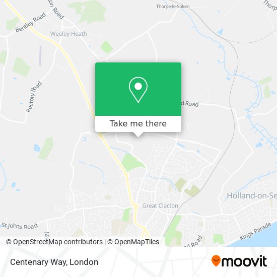 Centenary Way map