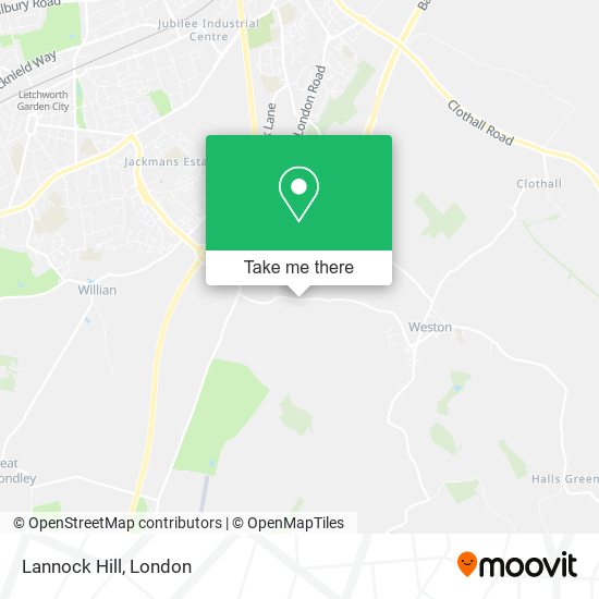 Lannock Hill map