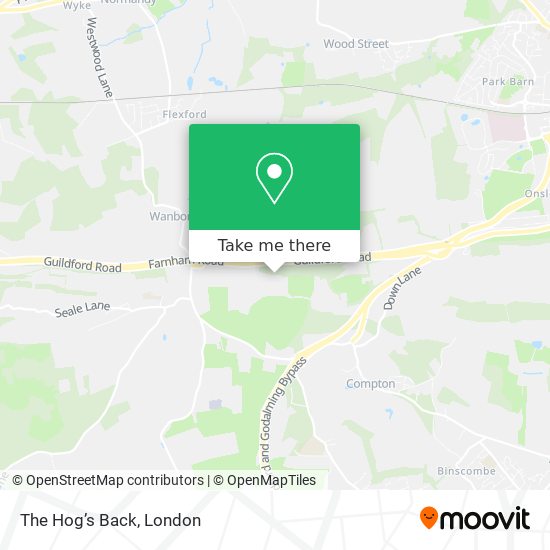The Hog’s Back map
