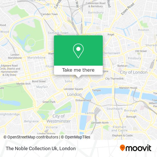 The Noble Collection Uk map