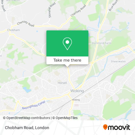 Chobham Road map