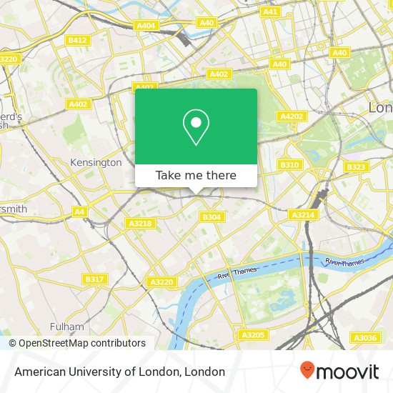 American University of London, 2 Old Brompton Road South Kensington London SW7 2 map