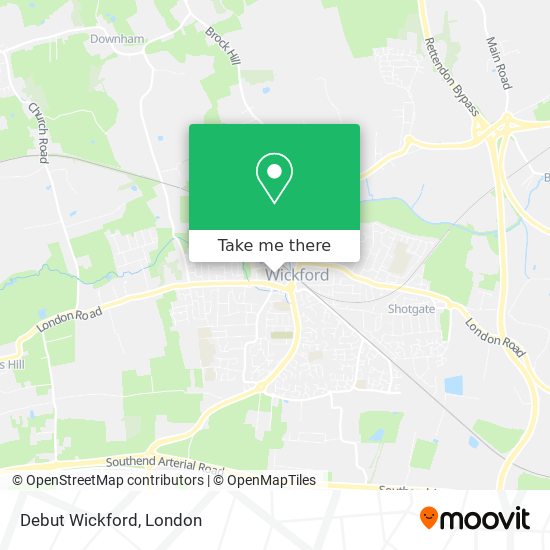 Debut Wickford map