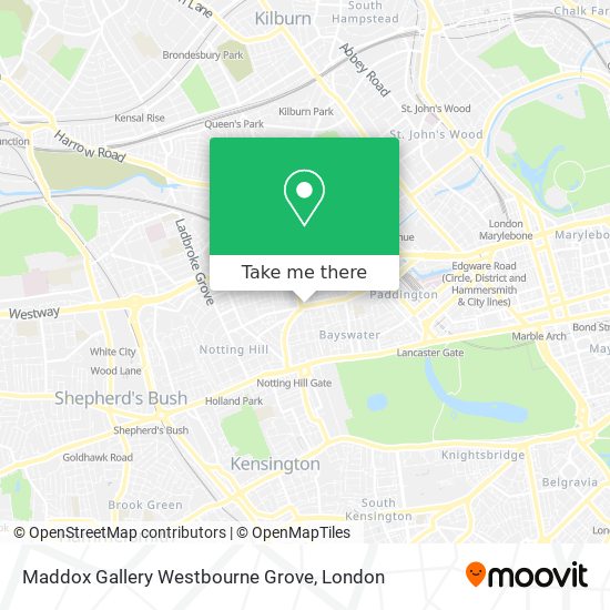 Maddox Gallery Westbourne Grove map