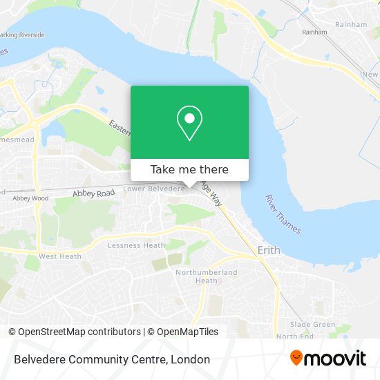 Belvedere Community Centre map