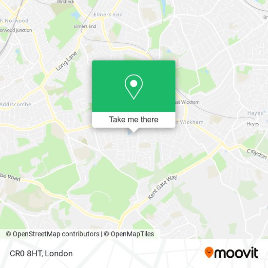 CR0 8HT map