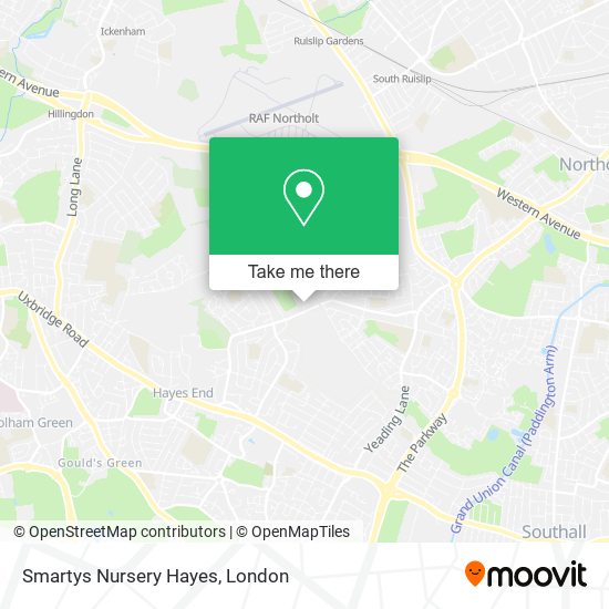 Smartys Nursery Hayes map