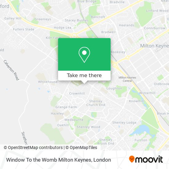Window To the Womb Milton Keynes map