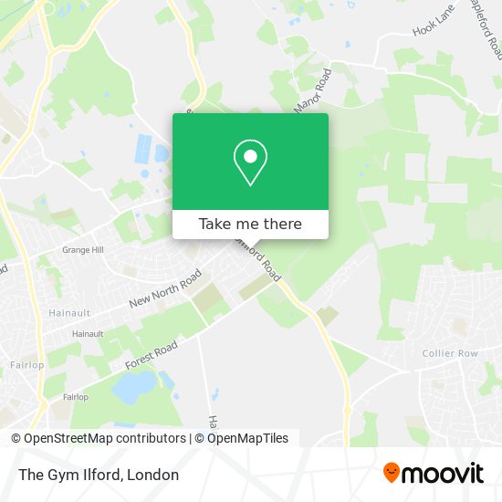 The Gym Ilford map