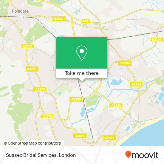 Sussex Bridal Services, 22 Mountfield Road Eastbourne Eastbourne BN22 9BS map