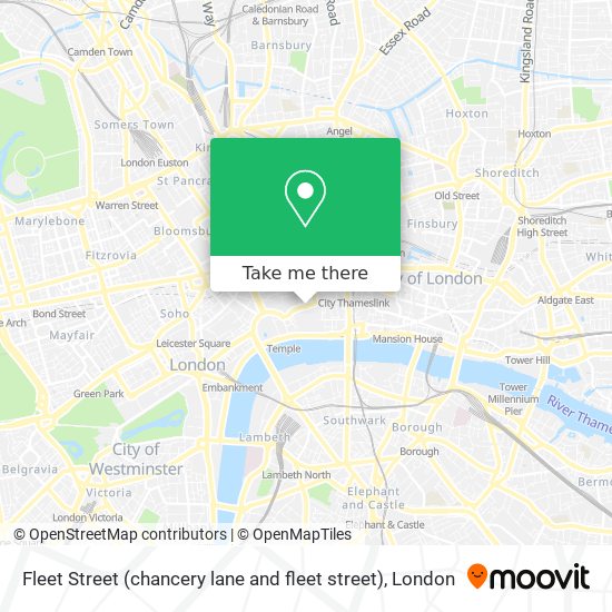 Fleet Street (chancery lane and fleet street) map