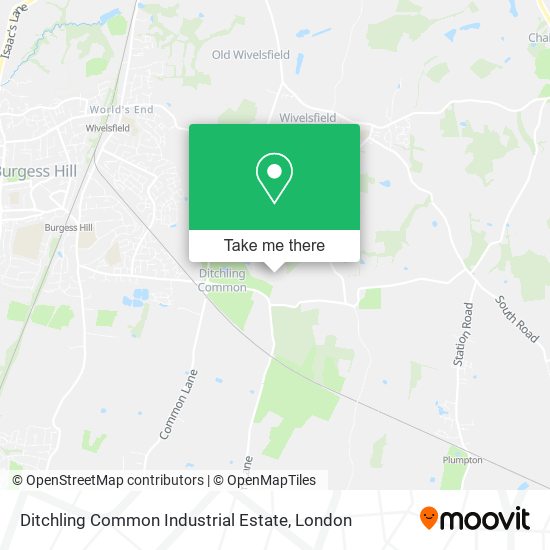 Ditchling Common Industrial Estate map