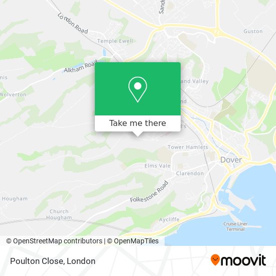 Poulton Close map