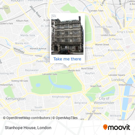 Stanhope House map