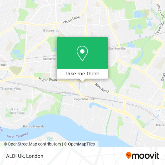 ALDI Uk map