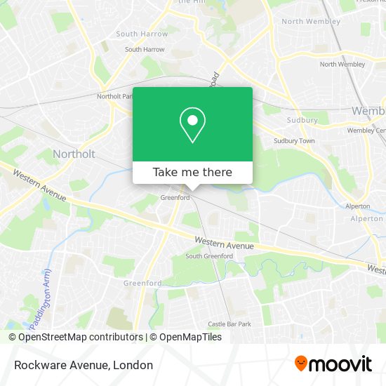 Rockware Avenue map