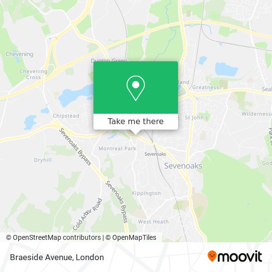 Braeside Avenue map