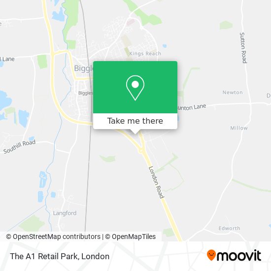 The A1 Retail Park map