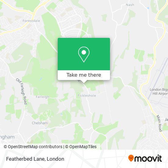 Featherbed Lane map