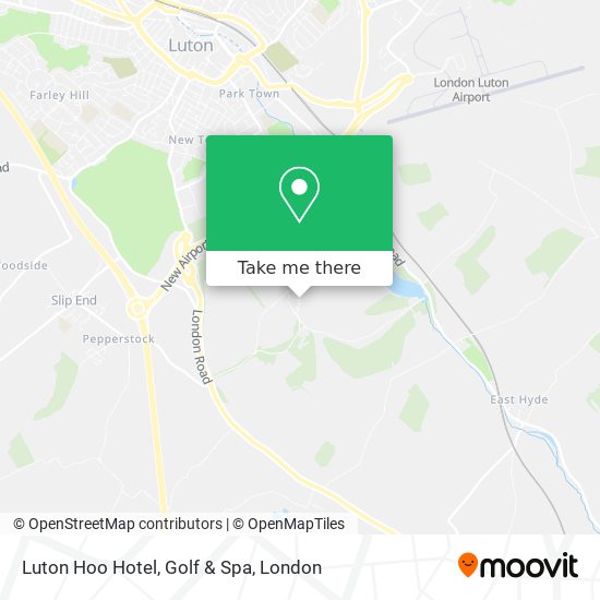 Luton Hoo Hotel, Golf & Spa map
