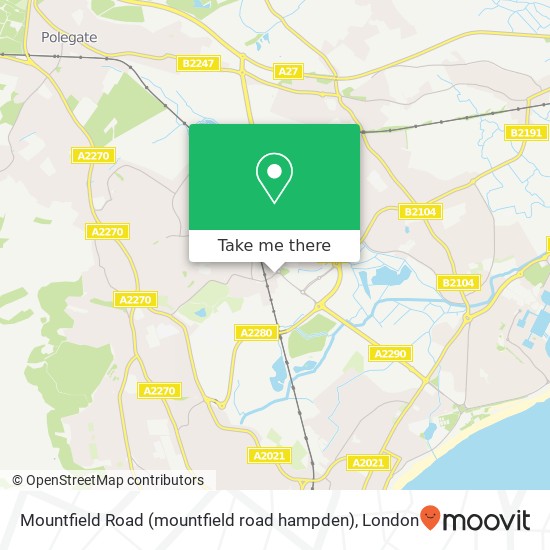 Mountfield Road (mountfield road hampden), Eastbourne Eastbourne map