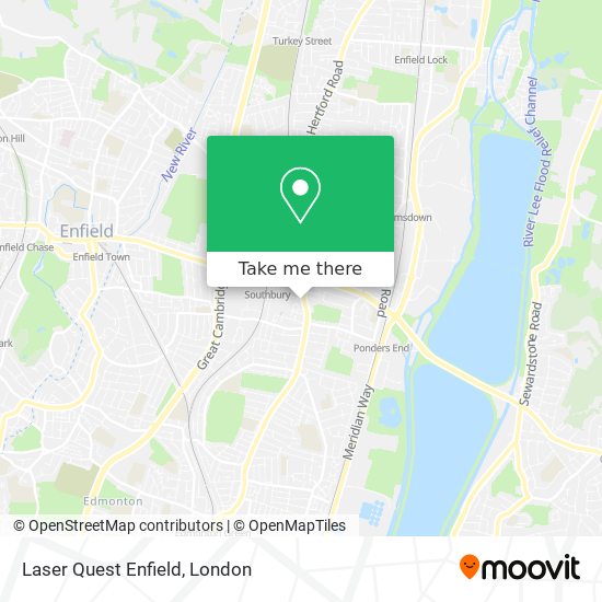 Laser Quest Enfield map