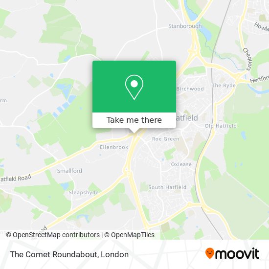 The Comet Roundabout map