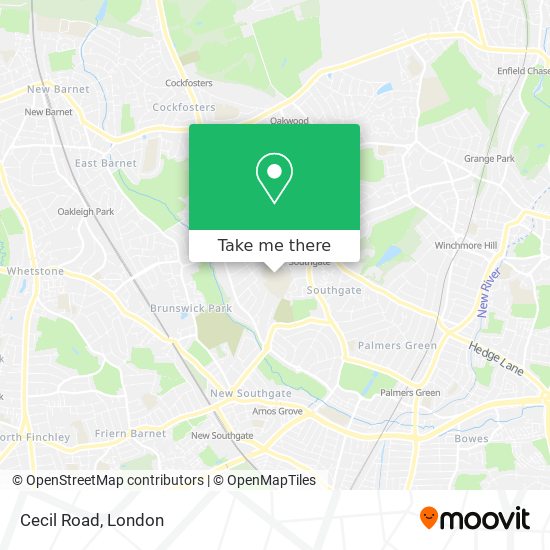 Cecil Road map