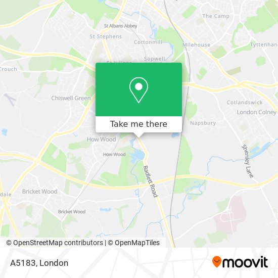 A5183 map