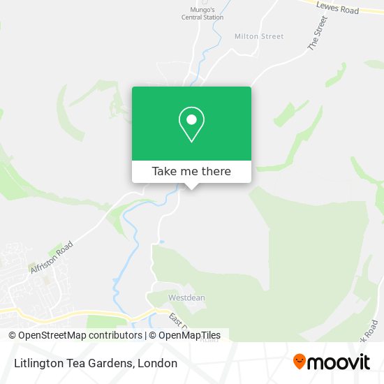 Litlington Tea Gardens map