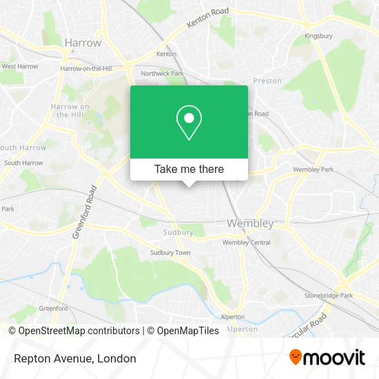 Repton Avenue map
