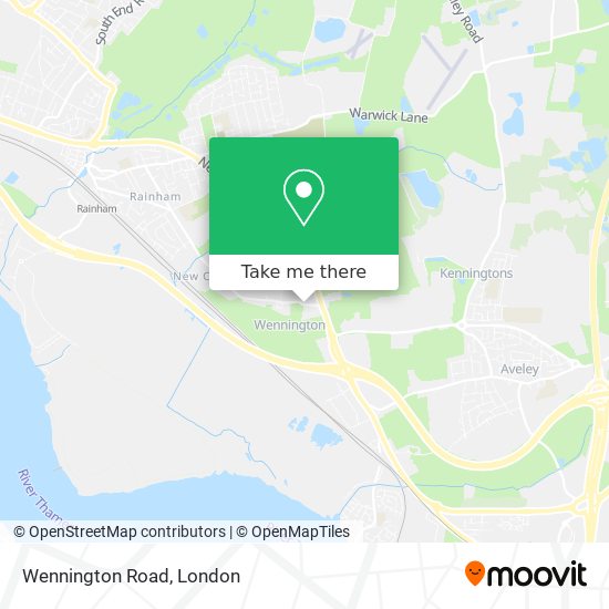 Wennington Road map