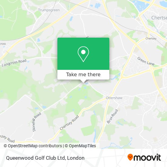 Queenwood Golf Club Ltd map