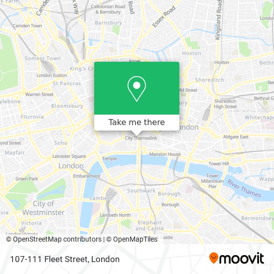 107-111 Fleet Street map