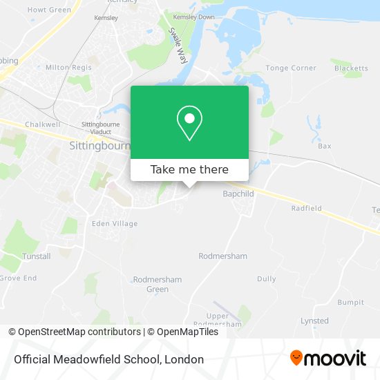 Official Meadowfield School map