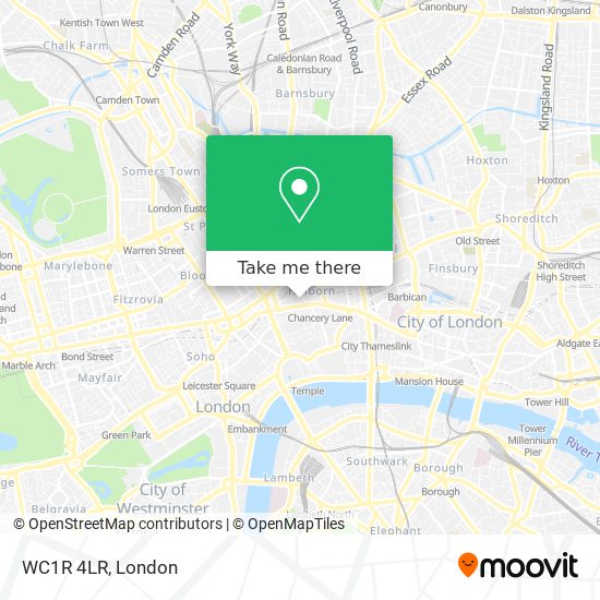 WC1R 4LR map