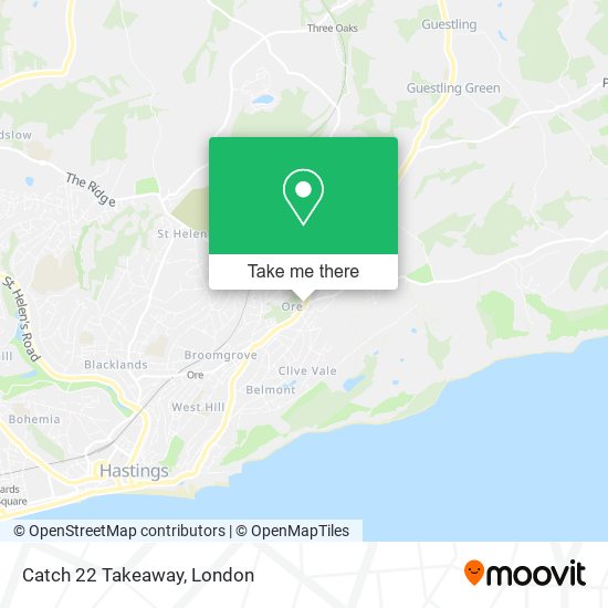 Catch 22 Takeaway map