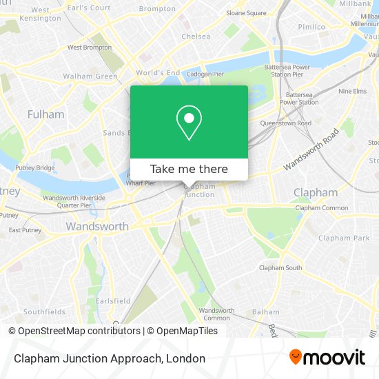 Clapham Junction Approach map