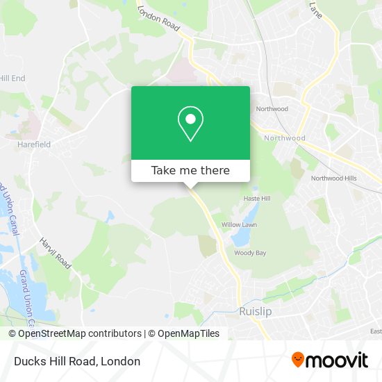 Ducks Hill Road map