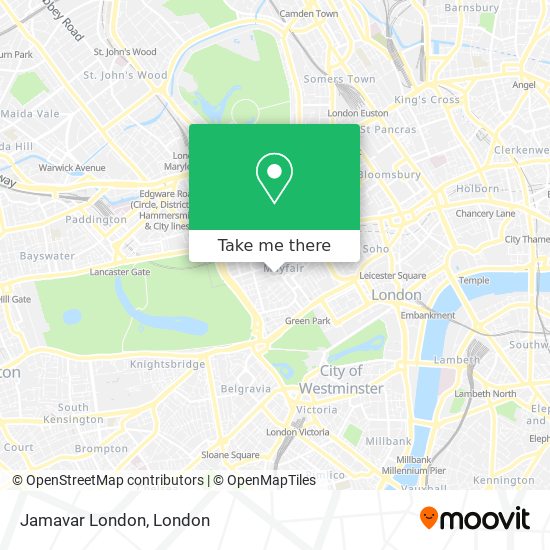 Jamavar London map