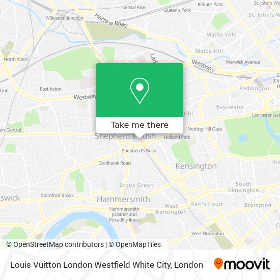 How to get to Louis Vuitton London Westfield White City in