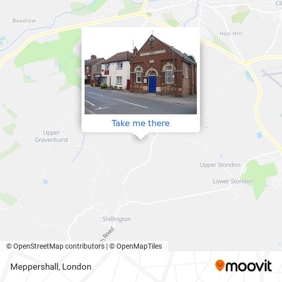 Meppershall map