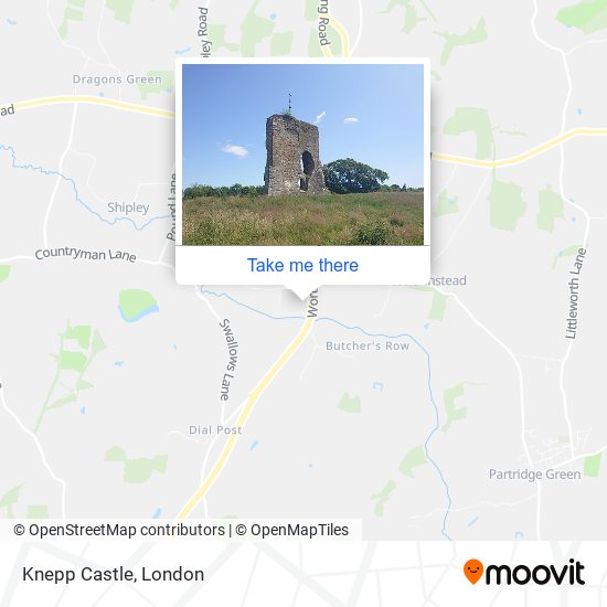 Knepp Castle map