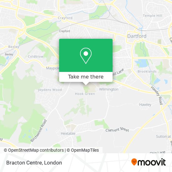Bracton Centre map