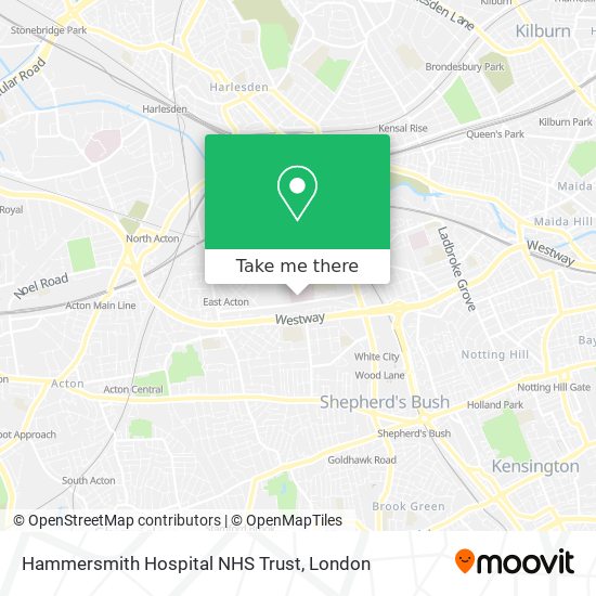 Hammersmith Hospital NHS Trust map