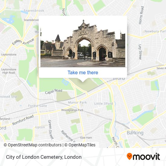 City of London Cemetery map