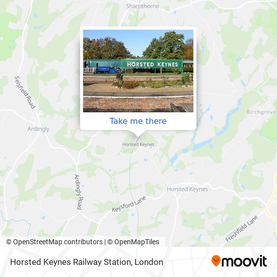 Horsted Keynes Railway Station map